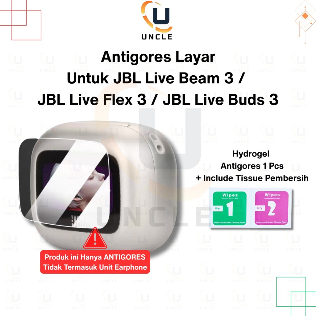 ฟิล์มกันรอยหน้าจอ Hydrogel สําหรับ JBL live Beam 3 / JBL live Flex 3 / JBL Live Buds 3