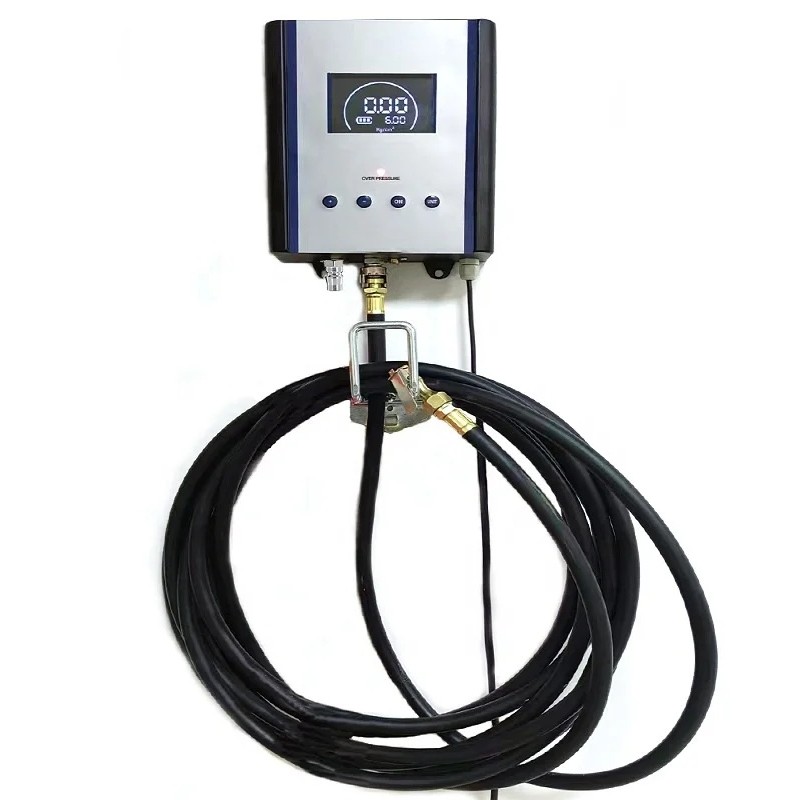 คุณภาพสูง 85-240V อัตโนมัติยาง Inflator พร้อมจอแสดงผล LCD ยานยนต์โลหะ Tyre Inflation เครื่องมือ OEM 