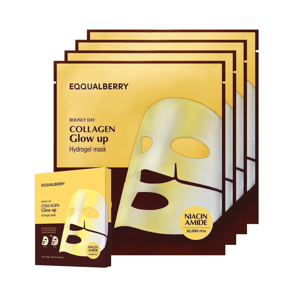 EQQUALBERRY Collagen Rejuvenating Mask-บรรจุ Niacinamide และคอลลาเจนโมเลกุลต่ําสามารถปรับสีผิวให้กระ