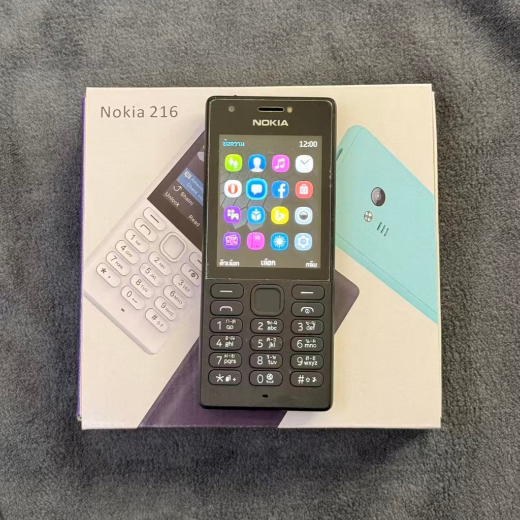 Nokia 216ปุ่มกดไทย-เมนูไทยใส่รองรับทุกเครือข่าย 4GDATT/TURE/AIS เหมาะสำหรับซิมการ์ดคู่