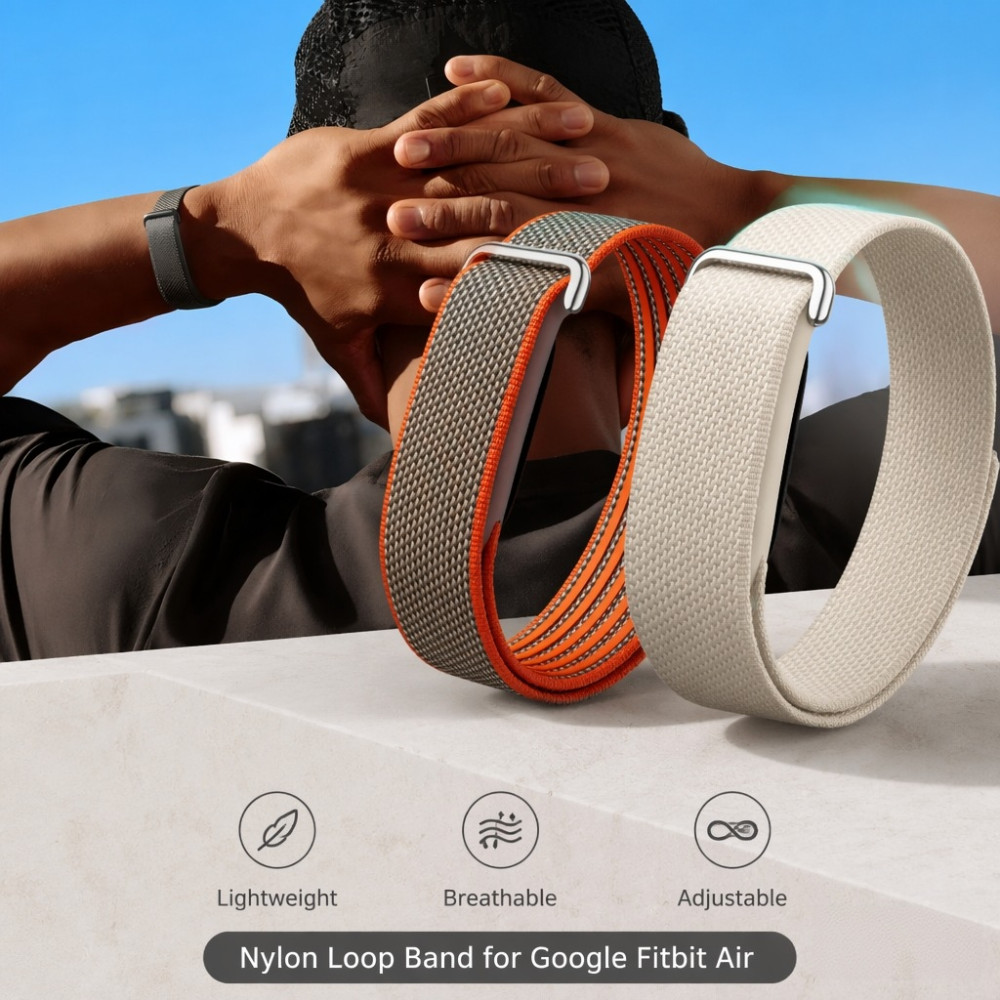 สายรัดห่วงสานไนลอนสําหรับ Google Fitbit Air Smart Band Velcro สายรัดระบายอากาศสําหรับ Fitbit Air สายรัดทดแทนอุปกรณ์เสริม
