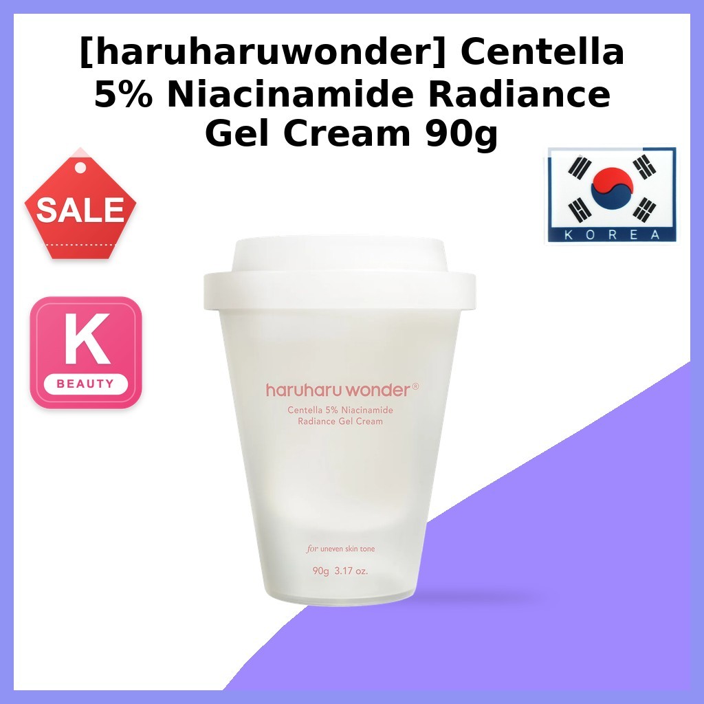 [haruwonder] Centella 5% Niacinamide Radiance Gel Cream 90g / ครีมเจลเกาหลี / Radiance Boost by ming