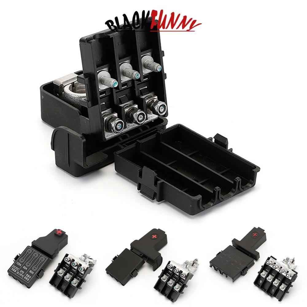 BLACKFUNNY 3-Way/4-Way ใหม่พลังงานแบตเตอรี่รถยนต์ฟิวส์กล่อง Positive Bus Bar รถยนต์ไฟฟ้า Power Distr