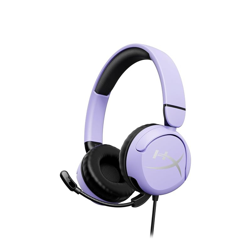 HyperX Cloud Mini Gaming Headset for Kids, Wired, Flip Mute Microphone, Audio Safeguard, Rotatable E