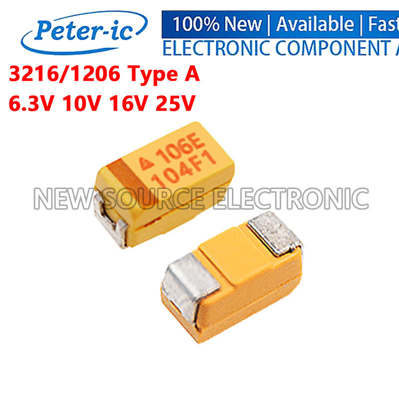 [10 ชิ้น] 3216/1206 ตัวเก็บประจุ Tantalum ประเภท A 6.3V 10V 16V 25V 47UF 10UF 22UF 1UF 2.2UF 3.3UF 4.7UF แหล่งใหม่