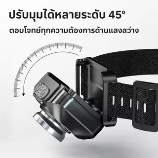 ไฟฉายคาดหัว ดิโคตรา ชม.2 ชาร์จได้ ความสว่างสูงเป็นพิเศษ 1000 ลูเมน พร้อมระบบลําแสง นํา 3 ระบบและเซ็นเซอร์ตรวจจับความเคลื่อนไหว ไฟฉายคาดหัวกันน้ําแบบแฮนด์ฟรี เหมาะสําหรับการตั้งแคมป์เดินป่า นิก