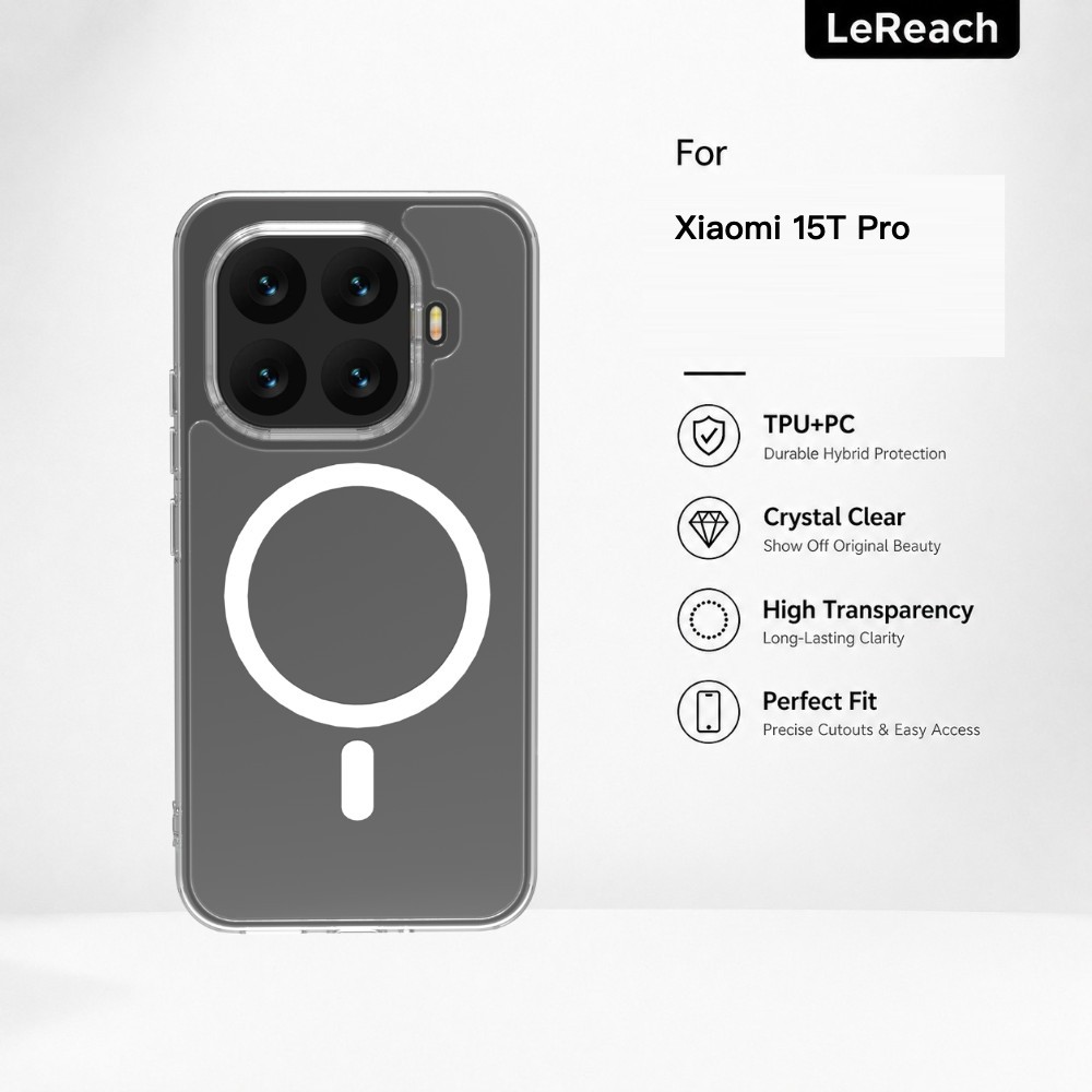 เคสแม่เหล็ก สำหรับ Xiaomi 15T Pro ป้องกันกล้อง กันกระแทก CA1000