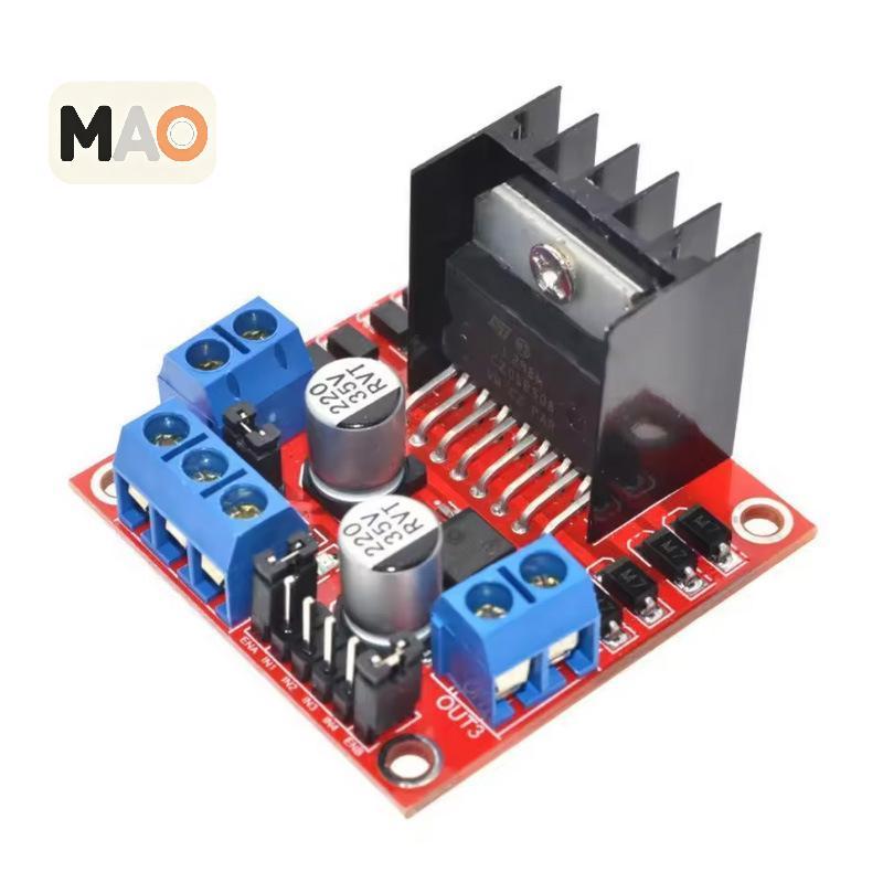 [MT] L298N บอร์ดขับมอเตอร์ DC & Stepper Motor Driver Module สําหรับหุ่นยนต์อัจฉริยะรถ