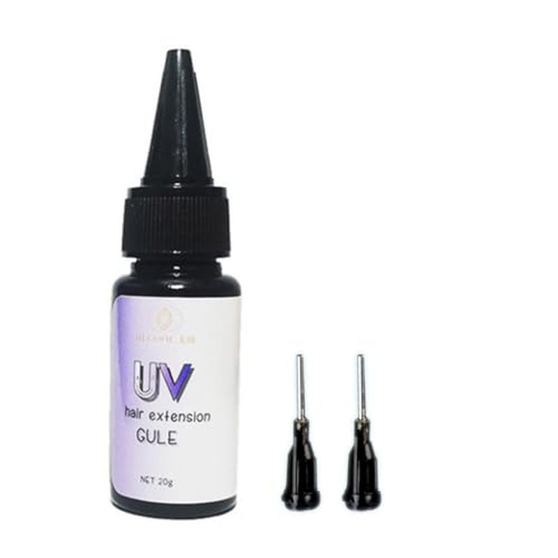 Uv Hair Extensions V Light Hair Extensions Glue, UV Hair Extensions Glue,UV Glue, Transparent(20g/1 