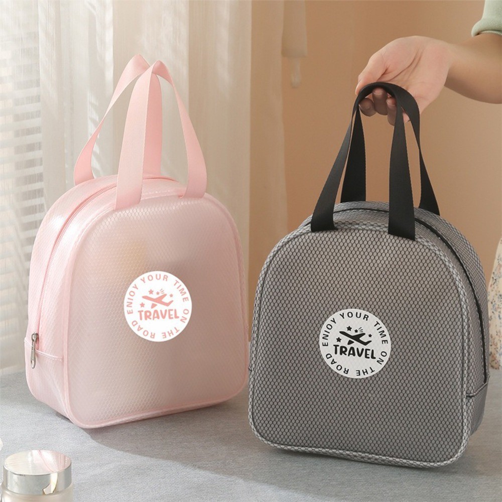 กันน้ํา EVA Toiletry Bag Clear Travel Makeup Organizer พร้อมแยกแห้งเปียก, กระเป๋าเครื่องสําอางแบบพกพ
