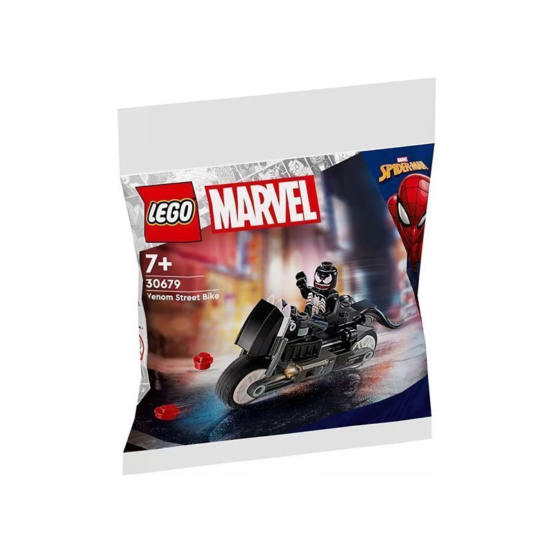 LEGO LEGO 30679 Venom Street Motorcycle Marvel Building Bag ของเล่นเด็ก Building Block ของขวัญวันหยุ