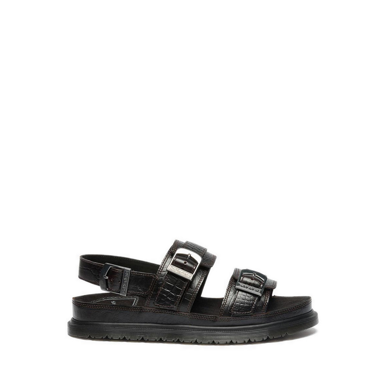 Dr. Martens รุ่น San รองเท้าแตะสองสายรัด - สี Dark Brown