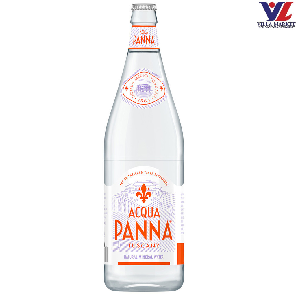 Acqua Panna Mineral Water Glass Bottle 1L