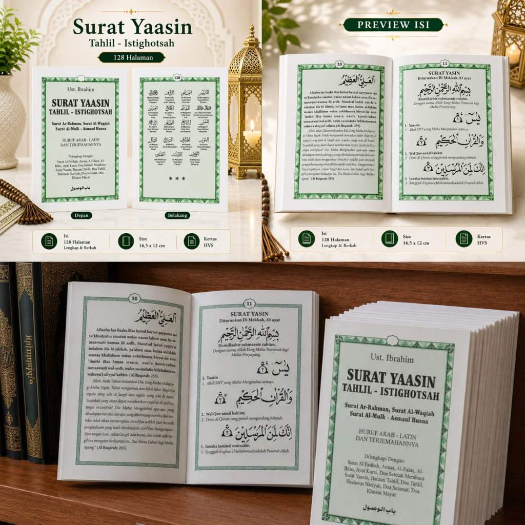 Yasin Letter Yasin Non Cover Yasin Letter Tahlil Istighashah 128 หน้า - Babul Wushul