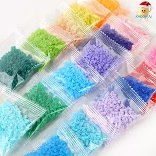 DIY ชุดเติมลูกปัด Perler สำหรับงาน 120 สี (10 กรัม/ถุง) ชุดบรรจุภัณฑ์แบบที่ 1# | ประมาณ 1000 เม็ด/ถุง | เติมสีที่ขาดหายไ