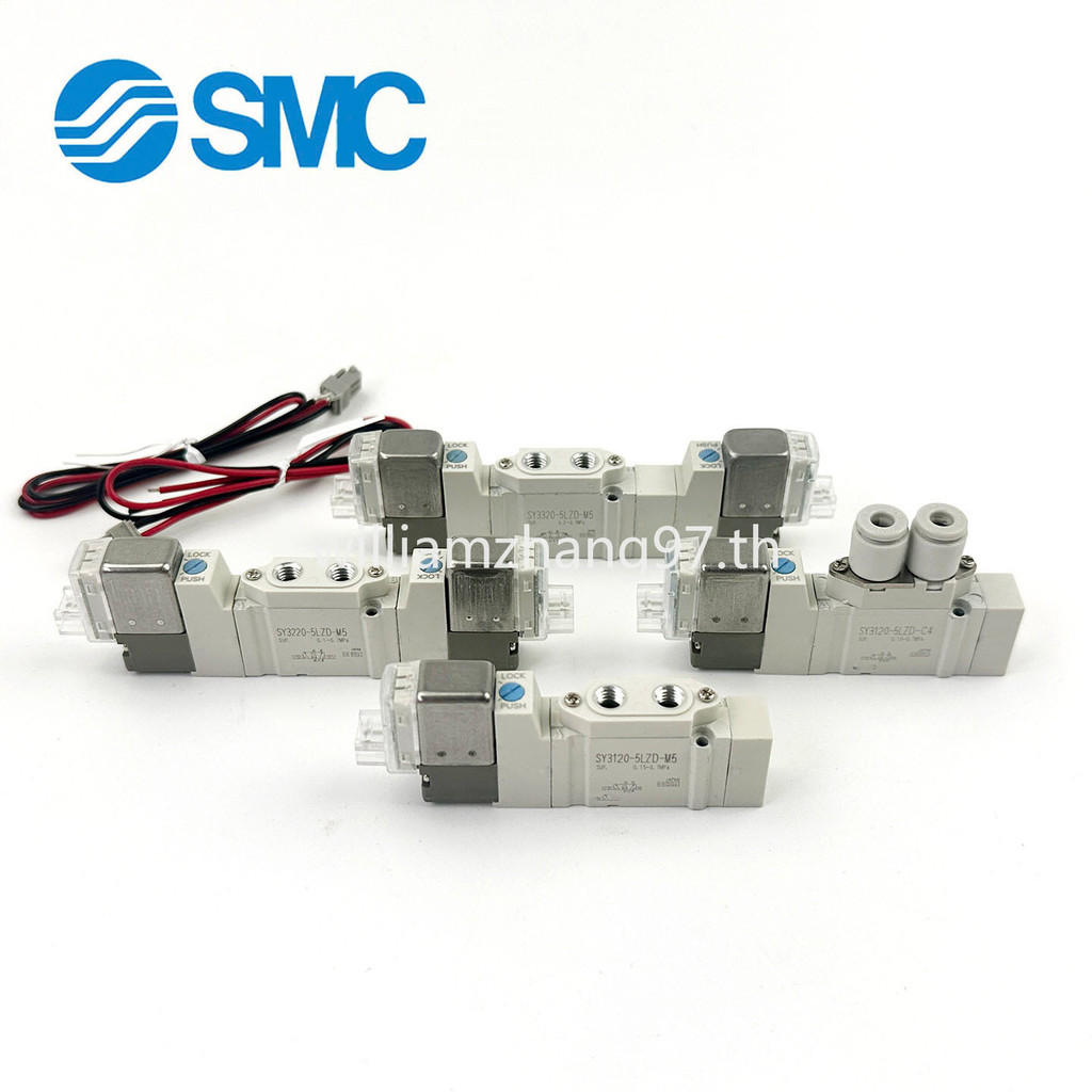 SMC โซลินอยด์วาล์ว SY3120-5LZD-M5 SY3220/3320-5LZD/4LZ/6DZD/5GD-M5C4C6