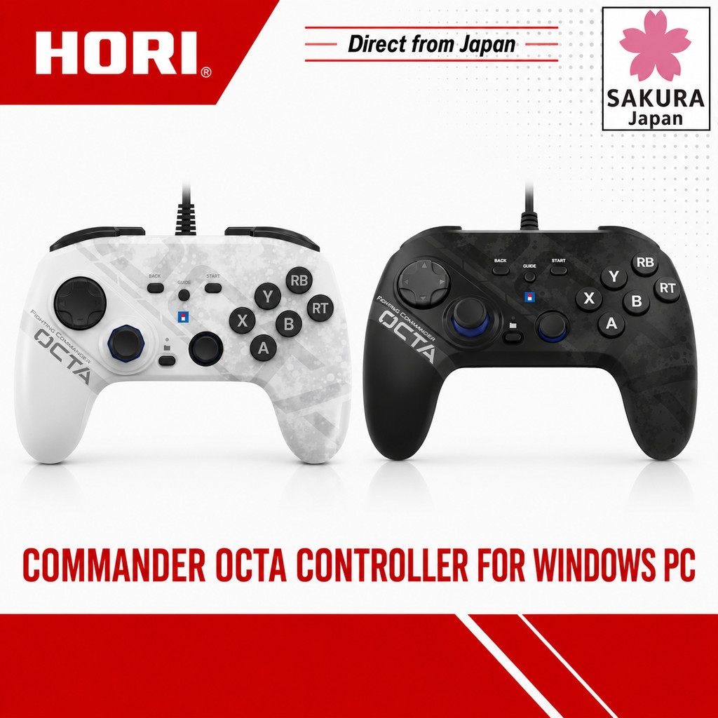 Fighting Commander OCTA Controller for Windows PC / OCTA / Black / White