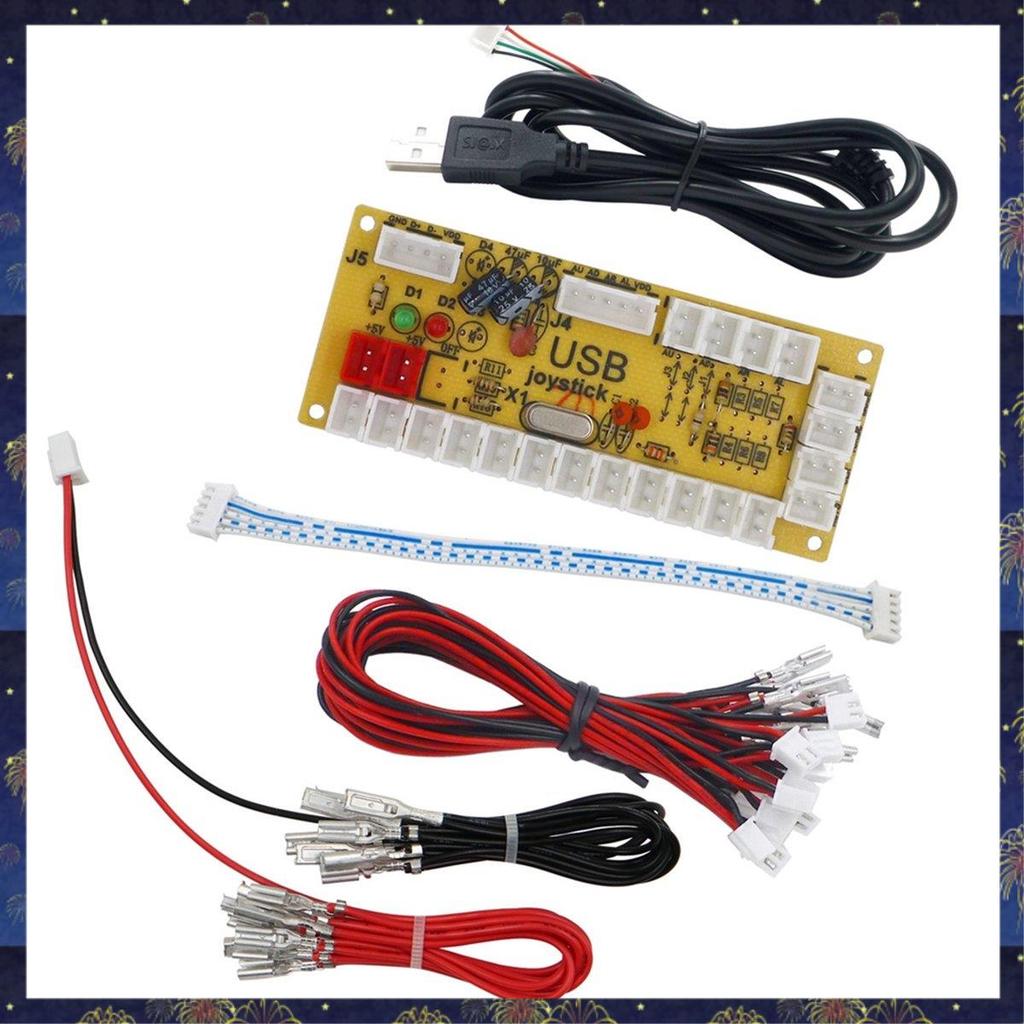 5V LED Zero Delay Board Game USB Encoder to PC สําหรับจอยสติ๊กควบคุมปุ่มกดสายเชื่อมต่อใช้งานง่าย