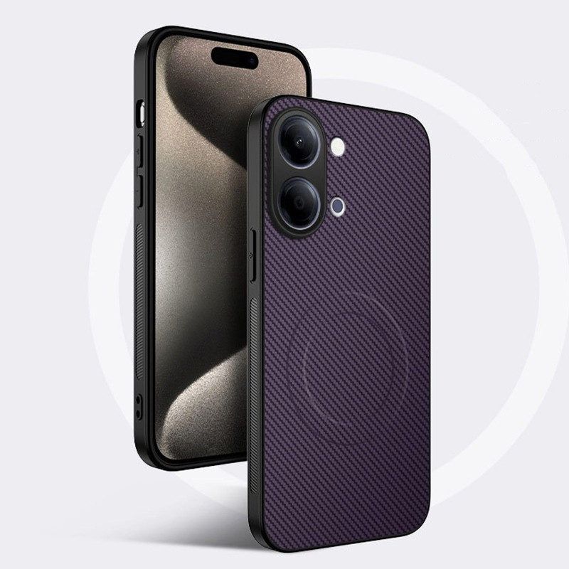 สําหรับ Vivo Y05 Y11d Y04 Y04S Y19S Pro Y21d Y29 Y29S Y29T Y31 Y31d Y400 T5 Pro หรูหราคาร์บอนไฟเบอร์