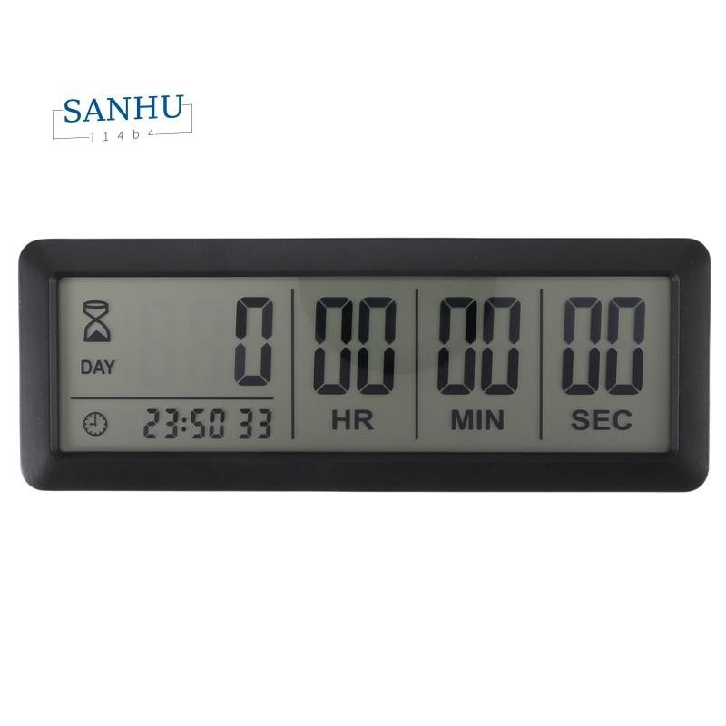 【sanhui14b4】นาฬิกาจับเวลาแบบดิจิตอลสำหรับใช้ในห้องครัวและห้องปฏิบัติการ ขนาดใหญ่ พร้อมฟังก์ชันนับถอย