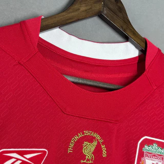 04 05 LIVER-POOL RETRO SOCCER JERSEY GERRARD เสื้อเจอร์ซี่ฟุตบอลย้อนยุคของลิเวอร์พูล ของเจอร์ราร์ด