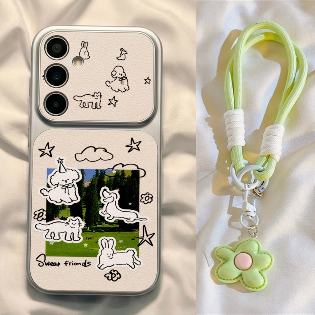เคสโทรศัพท์ for Samsung A56 A55 A17 A57 A07 A54 S24 S25 A16 A05S A15 S26 Ultra A34 A35 A36 A53 A06 A14 A23 สร้อยข้อมือ