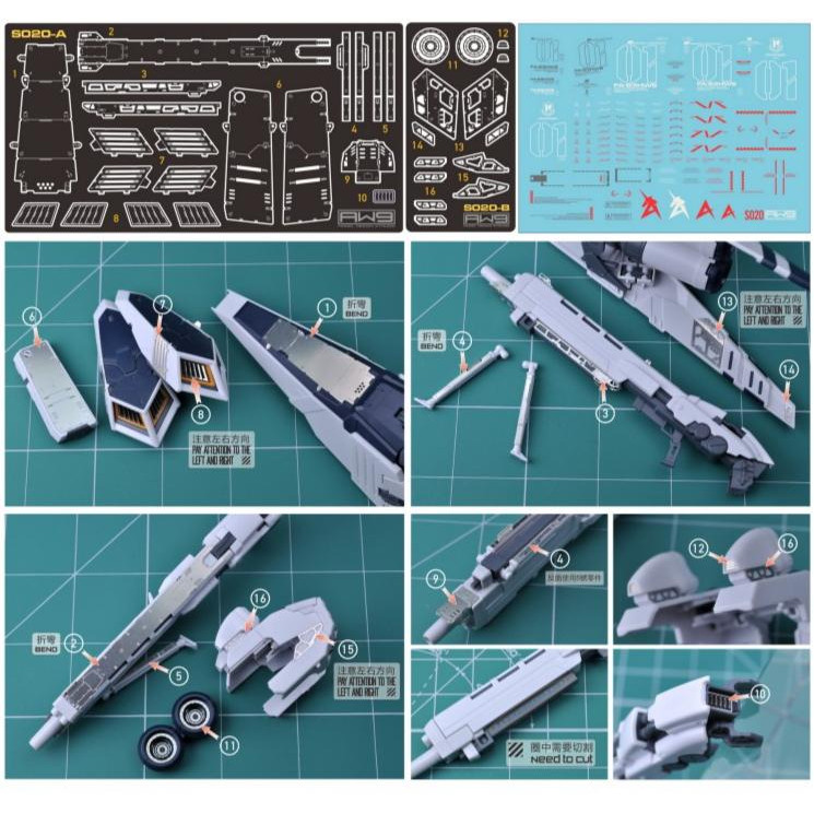 20260802 ไม้กัดโลหะ MAD สําหรับ S20 RG RX-93 NU HWS