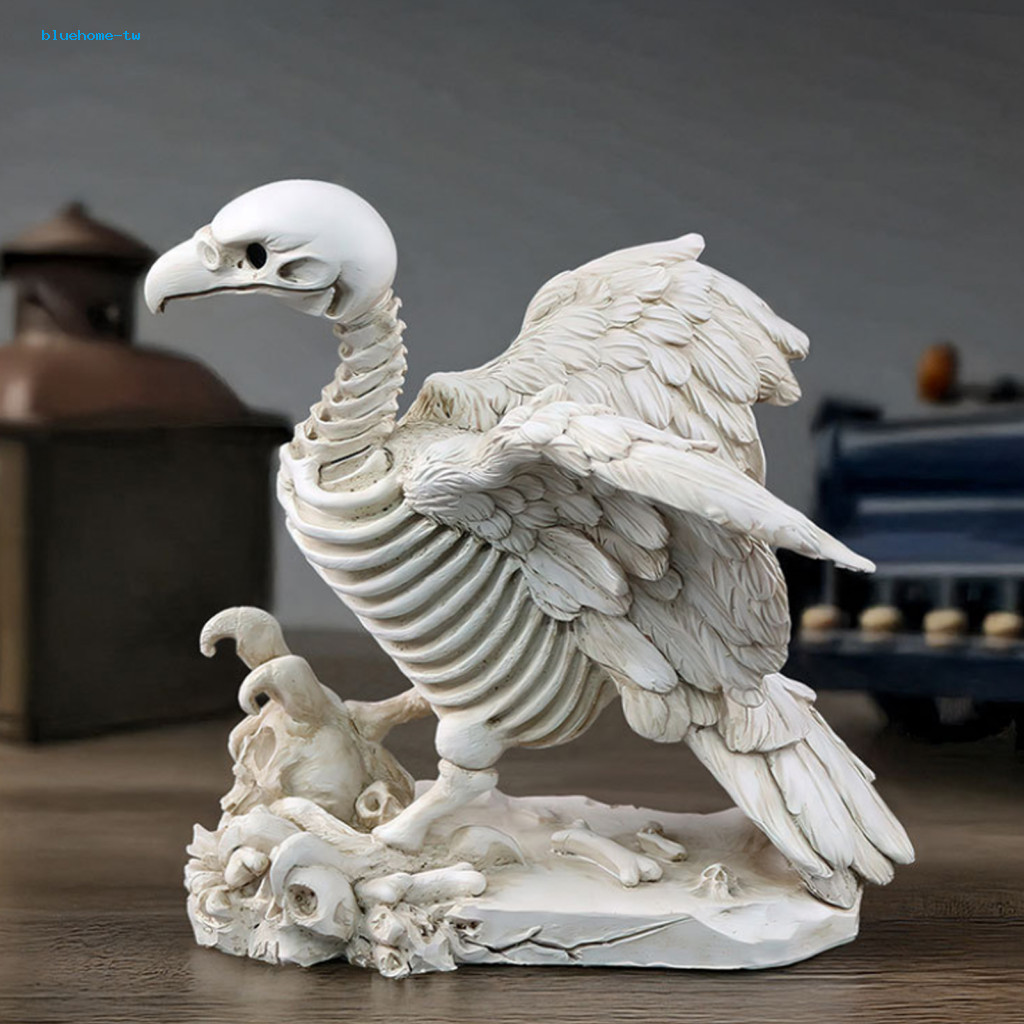 BH Vulture โครงกระดูกเครื่องประดับ Vulture กระดูกตกแต่งฮาโลวีน Vulture โครงกระดูกรูปปั้นสมจริงนก Fig