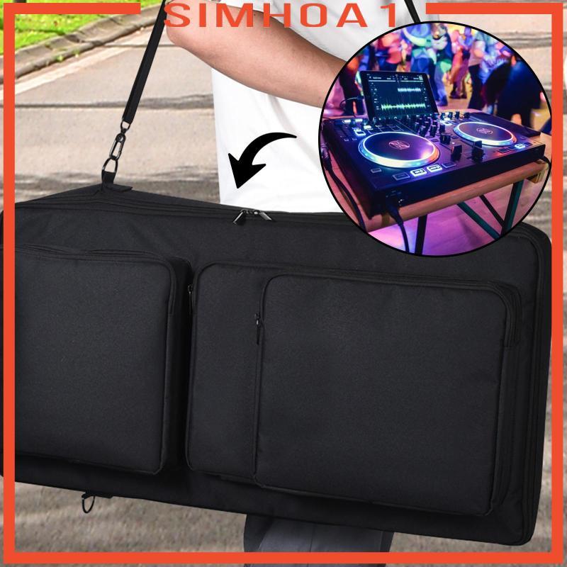 [Simhoa1] กระเป๋าเก็บคอนโทรลเลอร์ดีเจ, กระเป๋าใส่แผ่นเสียง, สีดํา, แบบพกพา, สําหรับ DJ-FLX6, DJ-/SX2
