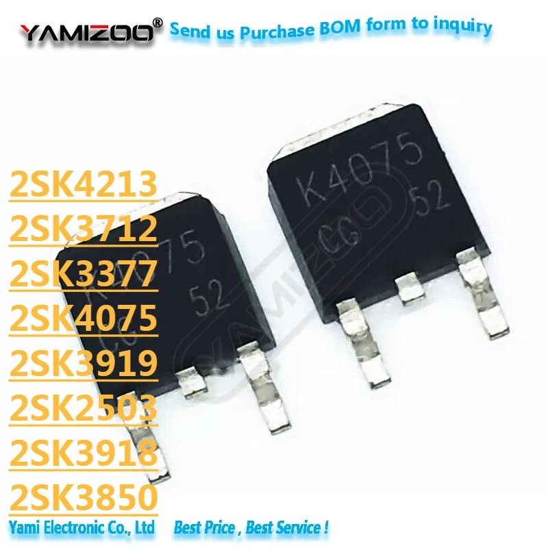 1-5PCS 2SK3918 2SK3918 TO-252 2SK2503 K2503 2SK3712 K3712 2SK3377 K3377 2SK3850 K3850 2SK3919 K3919 