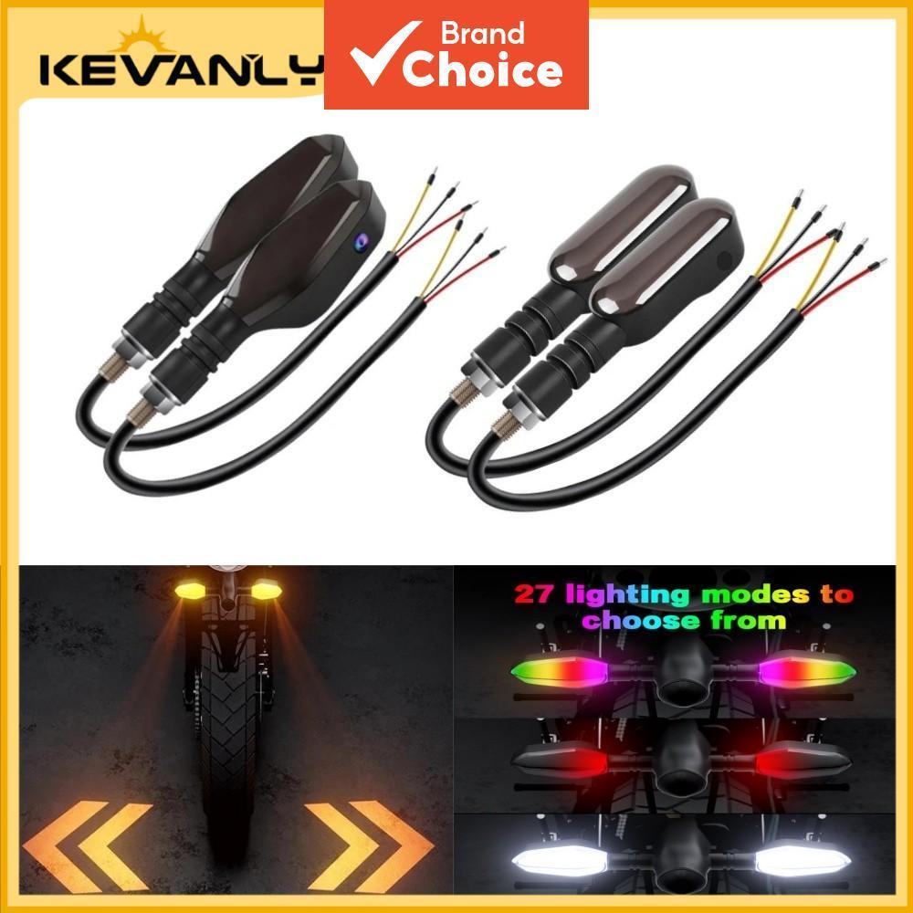 Kevanly Super Bright 12v LED Turn Signal Projector Arrow Lights สําหรับรถจักรยานยนต์ 1 คู่