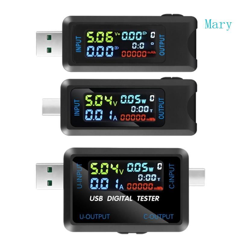 Mary Voltage Meter เครื่องทดสอบความจุแรงดันไฟฟ้าปัจจุบัน USB Voltage Meter