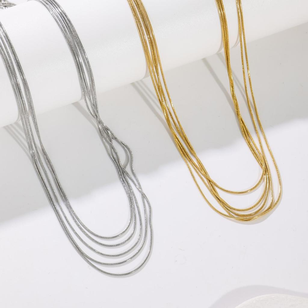 Thousand Threads of Design Multi-Layer Tassel Clavicle Chain Niche สร้อยคอขายตรง