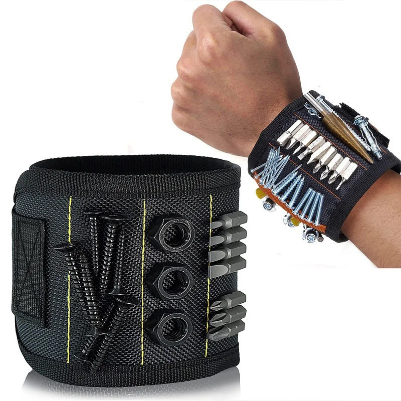 Cool Gadgets Megnetic สายรัดข้อมือสกรูเล็บผู้ถือเครื่องมือเข็มขัด