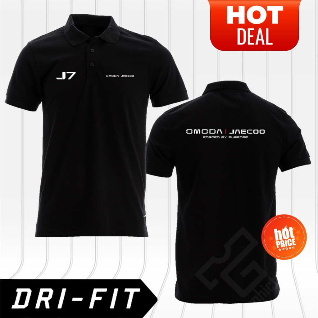 ใหม่โปโล J7 OMODA | JAECOO โลโก้ Forge By Purpose Microfiber Quick Dry Jersey 240 GSM SS แขนสั้น Unisex พร้อมสต็อก