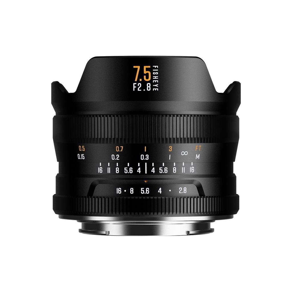 Brightin Star 7.5mm F2.8 Fourth Generation Large Aperture Fisheye & Wide Angle Lens MF Prime Lens Co