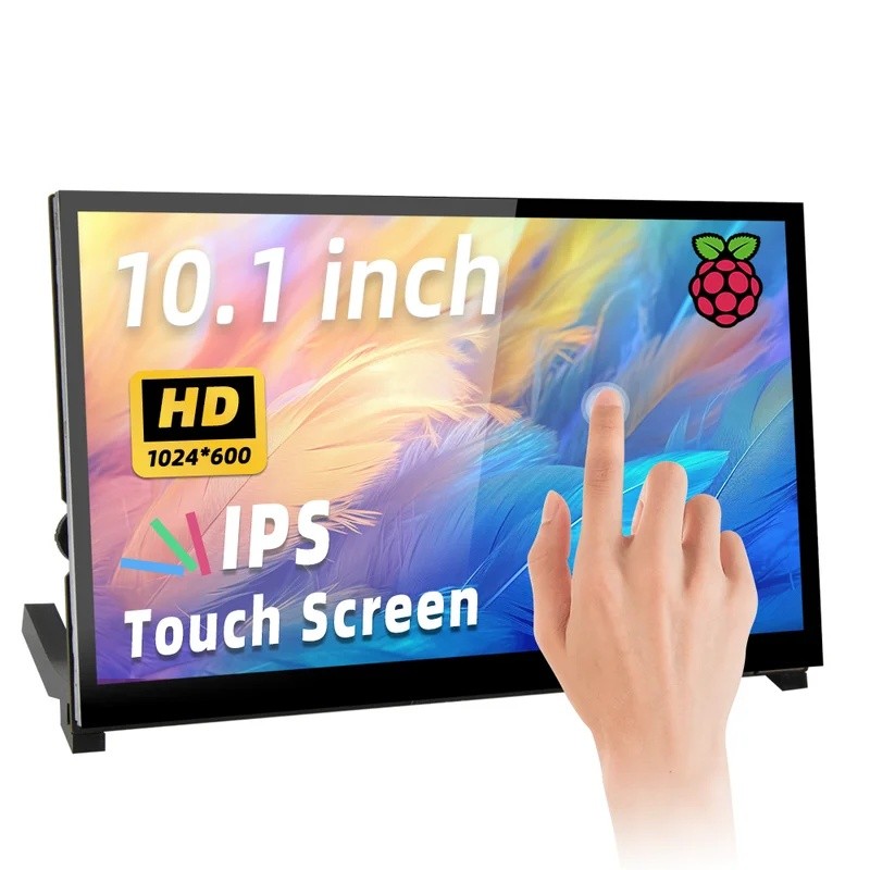 J3JM iPistBit 10.1 นิ้วหน้าจอสัมผัสแบบ Capacitive 1024*600 จอแสดงผล IPS สําหรับ Raspberry Pi Win 8/1