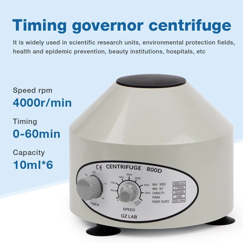 WZ7E ห้องปฏิบัติการไฟฟ้า Centrifuge 4000rpm 1790xg 6*10ml Plasma Serum PRP PRF แยกเครื่อง AC 220V จั