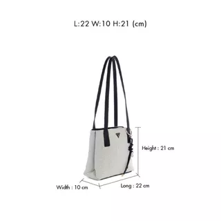 GUESS กระเป๋า รุ่น WG992622 ALICE SMALL TOTE สีดำ