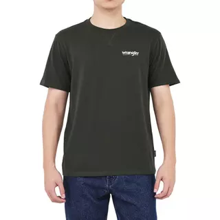 WRANGLER เสื้อยืดแขนสั้นผู้ชาย รุ่น WR SC26MTSSC03 สีเขียวเข้ม