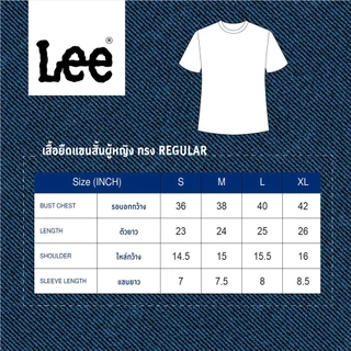 LEE เสื้อยืดแขนสั้นผู้หญิง ทรง Regular รุ่น LE F125WTSSF15 สีดำ