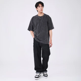 LEE เสื้อยืดแขนสั้นผู้ชาย รุ่น LE S326MTSSN19 สีดำ