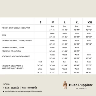 Hush Puppies กางเกงในชาย ทรง BRIEF รุ่น HU H2B005 - สีเทา HGREY