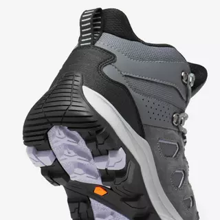Decathlon Women’S Waterproof High-Rise Hiking Boots รองเท้าเดินป่ากันน้ำข้อสูงสำหรับผู้หญิง รุ่น Mh500 - Grey