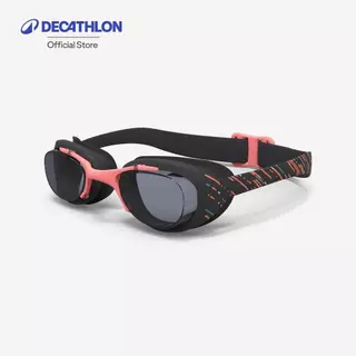 Decathlon Swimming Goggles Size L Tinted Lenses แว่นตาว่ายน้ำขนาด L ชนิดเลนส์เคลือบสี รุ่น Xbase - Black/Orange/Grey