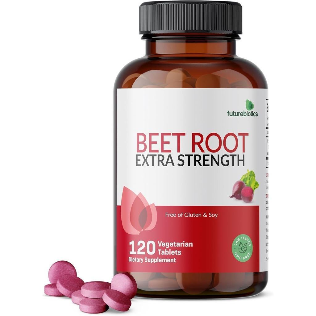 Futurebiotics Beet Root Extra Strength, Non-GMO, 120 เม็ดมังสวิรัติ 2NP6 PZ6M