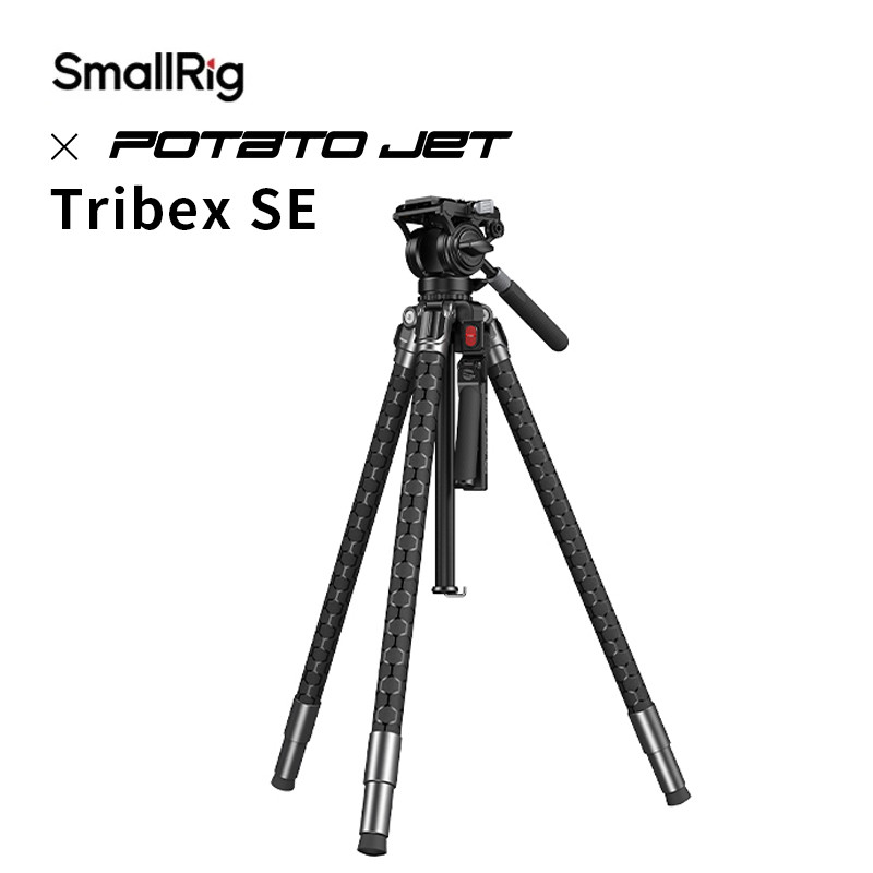 SmallRig x Potato Jet TRIBEX SE ขาตั้งกล้องไฮดรอลิก, การปรับความสูงแบบ One-Squeeze, Max heigh 168 ซม