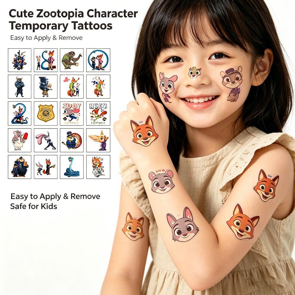 สติ๊กเกอร์รอยสักชั่วคราวสําหรับเด็กใหม่ Spiderman และ Frozen Design การ์ตูน Princess N9e4