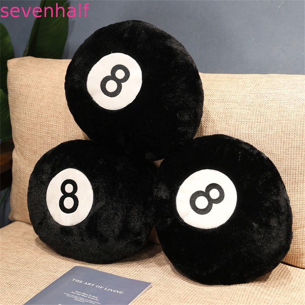 SEVENHALF จําลองบิลเลียดของเล่นตุ๊กตาเบาะรองนั่งตกแต่งบ้าน 35/50 ซม.ห้องนอนในร่มกีฬาโซฟาตกแต่ง 8 Bal