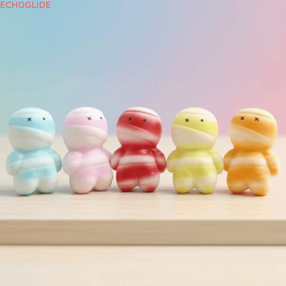 ECHOGLIDE Mummy Squeezable ของเล่น, Super Soft Mummy Squishy Sensory ของเล่นชื้นกดตลก Mummy ช้า Rebo
